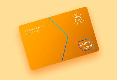 Ilustração do cartão BanriCard Programas Sociais.